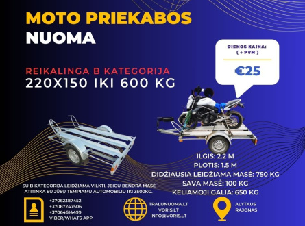 Transporto priemonių nuoma